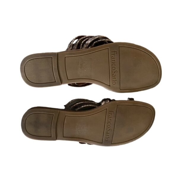 Franco Sarto Giuseppe Metallic Sandal 9 - Picture 7 of 7